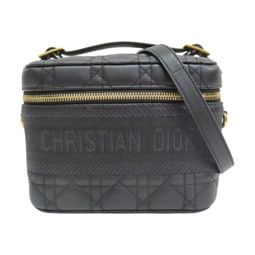 Dior 迪奧 黑色 羊皮 Diortravel Vanity Case 肩背包 【二手名牌BRAND OFF】