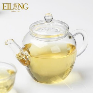 臺灣宜龍茶具專柜家用耐熱玻璃高硼硅耐高溫美人肩壺花茶壺泡茶壺
