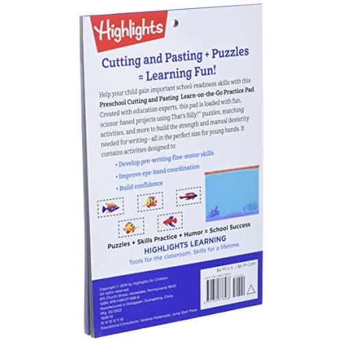 Preschool Cutting and Pasting (Highlights Learn on the Go Practice Pads)