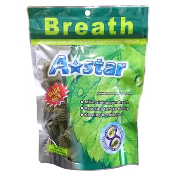 A star AB 刷頭造型設計 是潔牙骨也能當零食  240g  1包  多效雙頭潔牙骨