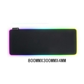 幻彩Led發光墊 七彩RGB大號加厚桌墊LOL電競游戲辦公鍵盤鼠標墊【Snowbelle優選】