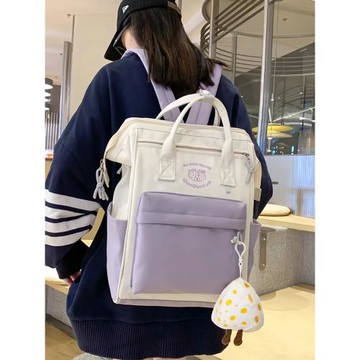 書包女小學生女童4—6年級手提袋女孩補習背包初中女生帆布雙肩包