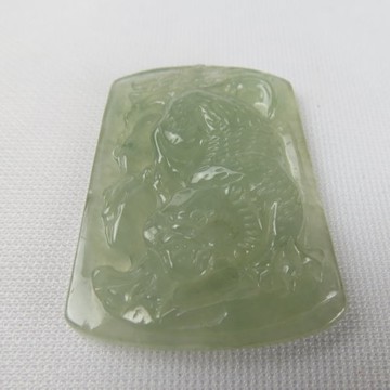 天然緬甸玉A貨虎嘯項鍊#1286