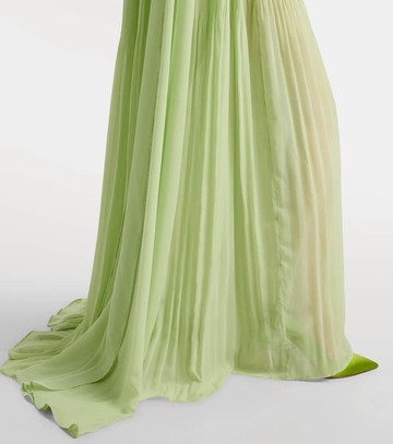 Leo Lin Jaclyn floral-appliqué bustier gown