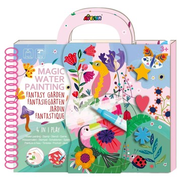 AVEnIR 我的神奇水畫冊4合1  1本  繽紛花園