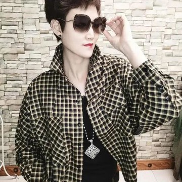 歐貨英倫風經典格子長袖襯衫女2025春秋新款復古寬松疊穿百搭襯衣