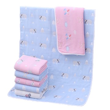 純棉柔軟六層紗 布大浴巾 新生包巾 嬰兒包被【優貝選】