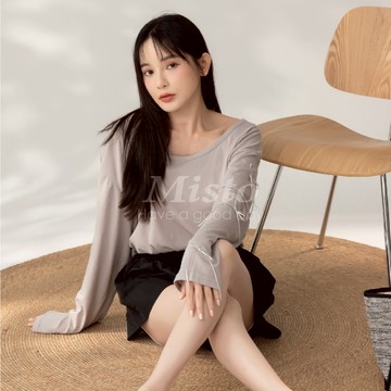 【MISTO SHOP】正韓 蝴蝶結造型上衣｜可拆式蝴蝶結｜涼感防曬