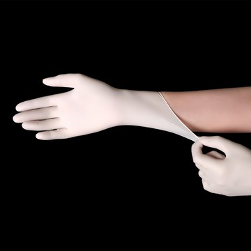 AQUAGLOVE 乳膠手套，100個  白色  M  1盒