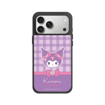 iPhone 17 Pro Max SolidX 黑 - 三麗鷗-酷洛米20週年 - 俏皮魔法-英倫格紋