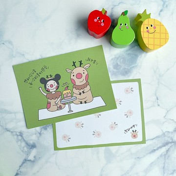 聖誕明信片-麋鹿明信片(編號73)