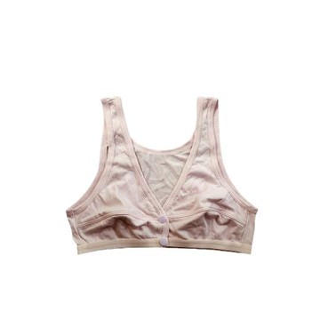 純棉前扣短款薄杯無圈背心式美背少女墊吸汗透氣防掉