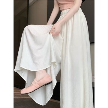 寬松胖MM梨形身材皺褶A字休閑褲