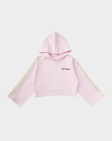 Girl's Track Logo-Print Hoodie, Size 14
