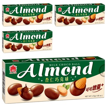 義美 杏仁巧克球  47g  4盒