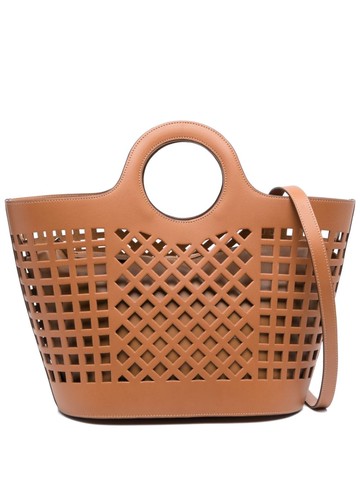 Hereu - Colmado cut-out tote bag - women - Polyurethane - One Size - Brown
