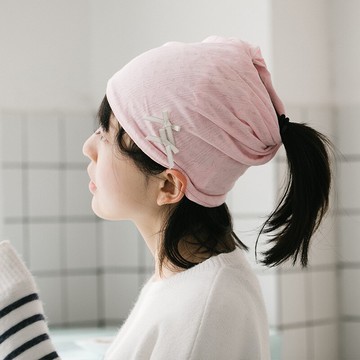 月子發帶女寬邊頭箍頭套孕婦頭巾產婦產后夏季薄款春秋防風冒帽子