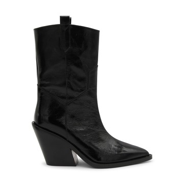 Iro - Black Leather Camperos Boots