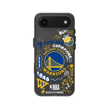 iPhone Air Clear (相機按鈕) 酷墨灰 - NBA - 塗鴉系列-金州勇士 Golden State Warriors - Graffiti