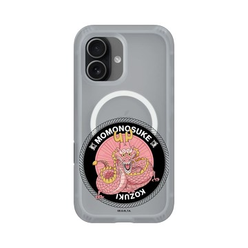 iPhone 17 AirX 流變灰 - 航海王 One Piece - D龍形態-粉戀人桃之助