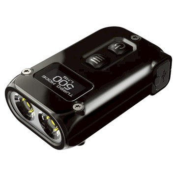 NITECORE 奈特科爾 不鏽鋼鑰匙扣燈 OLED顯示 USB-C 智能鎖鏈  銀色  1個