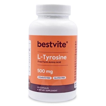 【美國BestVite】必賜力酪胺酸膠囊1瓶 (120顆)