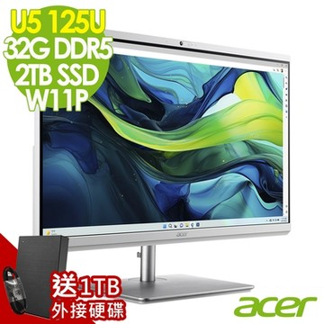 Acer 宏碁 Aspire C27-195ES 液晶電腦 (Ultra5 125U/32G/2TB SSD/W11P)