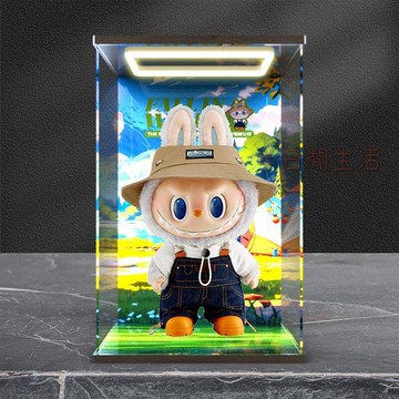 泡泡瑪特展示盒 labubu 展示盒 手辦展示盒 盲盒展示盒 公仔展示盒 公仔收納盒 適用POPMART泡泡瑪特labu
