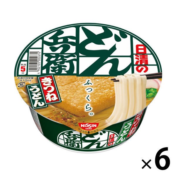 日清食品日清食品 日清のどん兵衛 きつねうどん（西日本版） （6個入り）