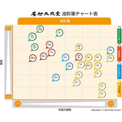 名村大成堂(Namurataiseidou) 油彩筆 HS(スラント) 24号 平