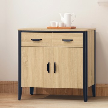 AS雅司-松鼠橡木色2.6尺餐櫃-78.9*38.8*76.4cm