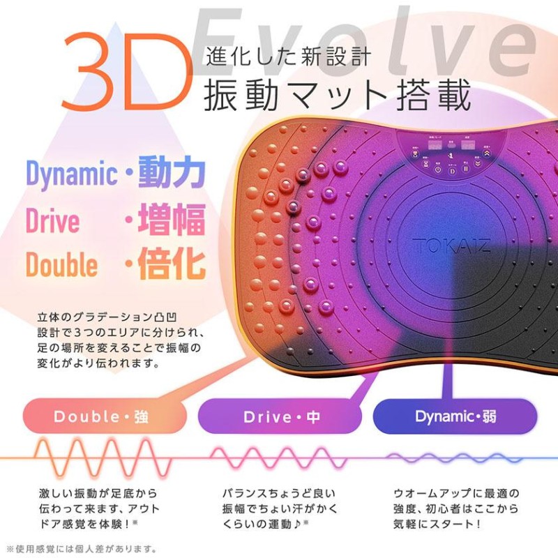 振動マシン 効果 ミニ 静音 3Dマット シェイカー式 コンパクト 運動