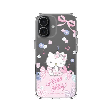 iPhone 17 Clear Case（相機按鈕） 透明 - 三麗鷗-Hello Kitty - 夢幻蝴蝶結