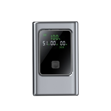 【MCK】MCK-NB35 35W 顯示屏行動電源 10000mah｜銀色