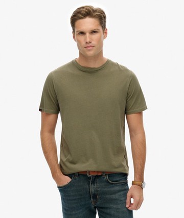 Superdry Men's Classic Essential T-shirt Khaki Size: Xxxl