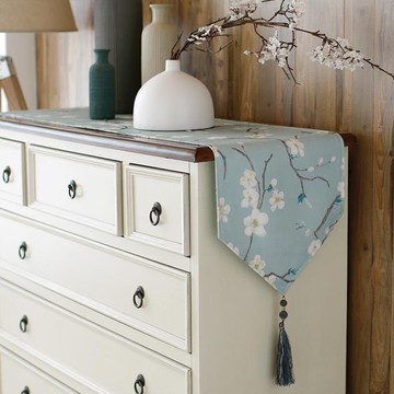 桌旗北歐韓式簡約清新風格床旗餐茶幾旗玄關