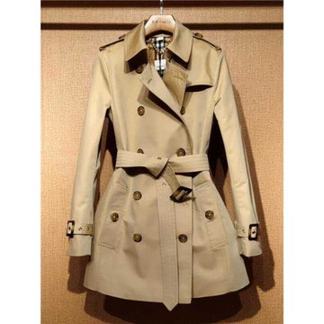 高檔中長款英倫風衣收腰春季外套女2025年新款氣質百搭雙排扣長袖