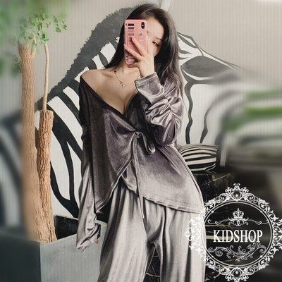 パジャマ ルームウェア レディース 冬 モコモコ パジャマ 長袖 前開き Vネックパジャマ 暖かい ベルベット パジャマ 厚手 2点セット ルームウェア 通販 Lineポイント最大get Lineショッピング