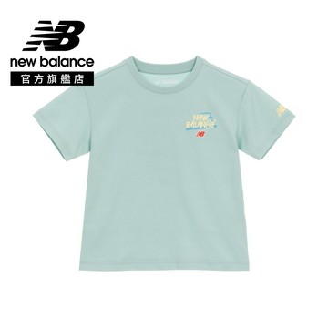 【New Balance】 NB 童裝短袖上衣_中性_綠色_7EG2E04WMNT