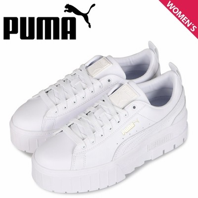 Puma プーマ スニーカー レディース 厚底 メイズ クラシック Wmns Mayze Classic ホワイト 白 3849 01 通販 Lineポイント最大get Lineショッピング