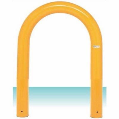 鉄製車止め Ｕ型 直径101.6mm×厚4.2mm×幅720mm×高さ700mm 固定式 自宅前・駐車場・歩道で車をガード 格安 DIY 送料無料