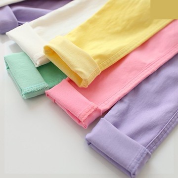 女童鉛筆褲春秋款外穿兒童黑色白色牛仔打底緊身彈力小腳長褲子潮