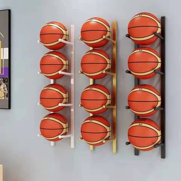 【新店熱銷】上幼兒園籃球足球壁掛擺架展示架家用置物架