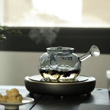 煮茶壺玻璃耐高溫家用過濾星空急須壺大容量側把壺電陶爐茶具
