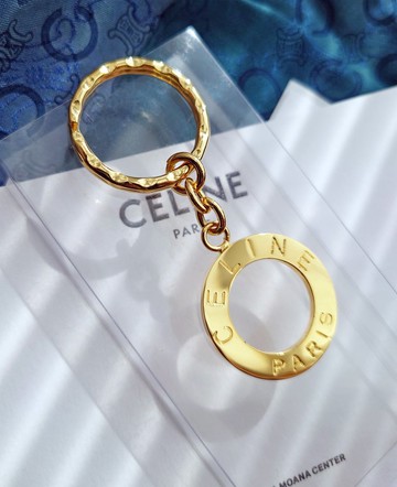 全新帶盒 CELINE 小金環 包包掛飾掛件 車匙圈鎖匙扣鑰匙扣鑰匙圈