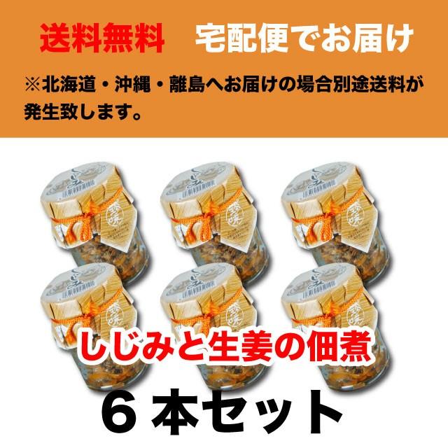 しじみ生姜 佃煮 95g 6本セット 旨味と栄養がたっぷり ご飯のお供 送料無料