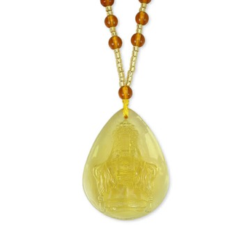 白沙屯媽祖立體浮雕琉璃項鍊 白沙屯媽祖項鍊 白沙屯天上聖母項鍊