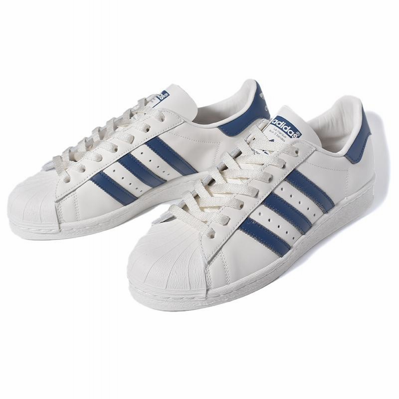 Adidas superstar dark blue and clearance white