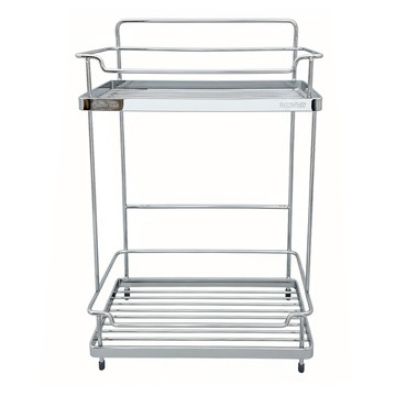 DAY&DAY 日日家居 雙層置物架（掛、放兩用） ST2296S-2H 304不鏽鋼  銀色  1個