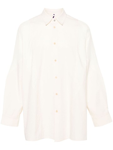 OAMC - Arrow panelled shirt - men - Viscose/Cotton/Acetate - M - White